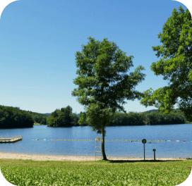 Le lac de Raviège le soir