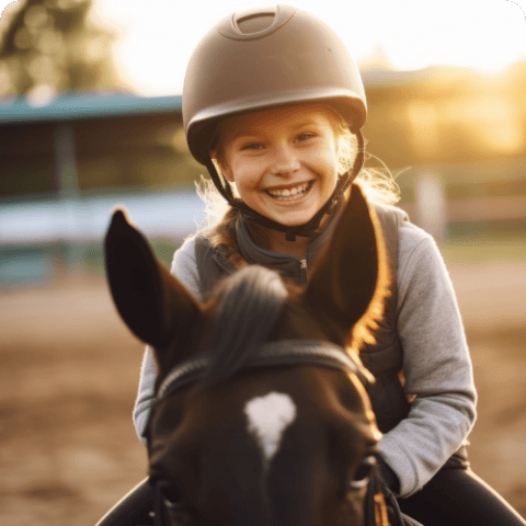 Activité équitation au Parc Régional du Haut-Languedoc en Occitanie