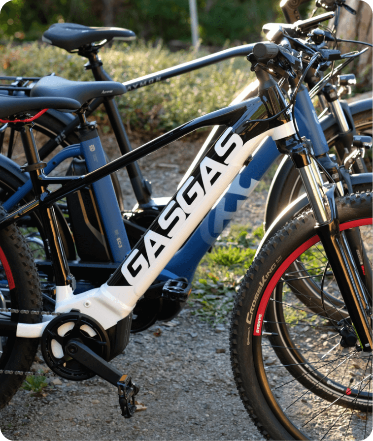 Parc de vélo électriques à louer au camping des Cèpes à la Salvetat-sur-Agout dans le Haut-Languedoc