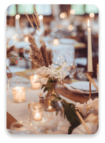 Décoration de table sur-mesure pour personnalisez votre évènement au camping des Cèpes